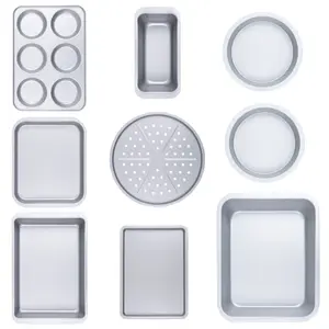 Wham Baker & Salt 10 Piece Large Family Bakeware Set Silver