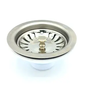 Stainless Steel Strainer Basket for Kitchen Sink Basin Drain Waste Trap