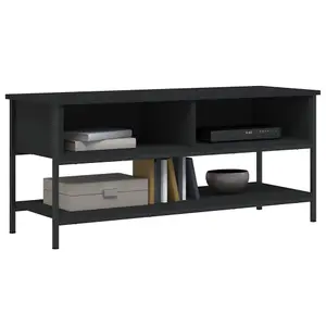 Berkfield TV Cabinet Black 100x35x45 cm Engineered Wood