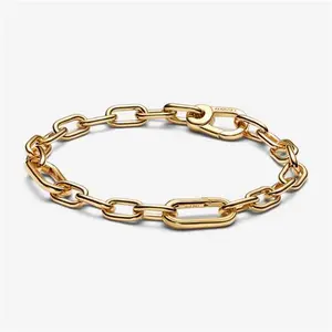 Pandora ME Small-Link Chain Bracelet - 14K Gold Plating - Sz. 23 cm