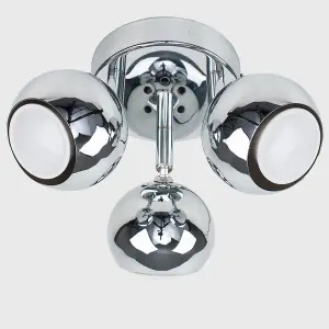 ValueLights Silver Ceiling Bar Spotlight and GU10 Spotlight LED 5W Cool White 6500K Bulbs