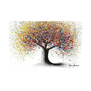 Rainbow Soul Tree by Ashvin Harrison - Print on Canvas Wrapped Canvas / 45.72cm H x 66.04cm W x 3.81cm D