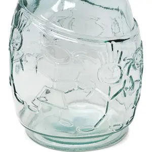 Recycled Glass Creative Entertaining Kitchen Dining Boy & Girl Decanter 1L