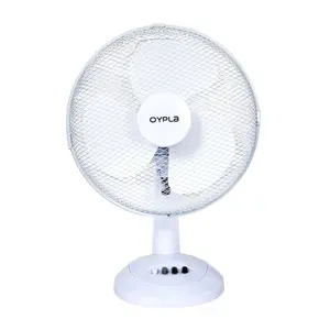 Oypla Electrical 12" 3 Speed Oscillating Electric Desk Home Office Fan