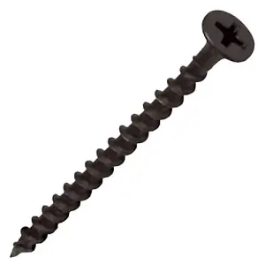 Picardy Phosphate Drywall Screws (Pack Of 200) Black (0.35 x 2.5cm)