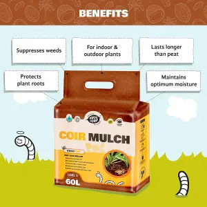 Coco&Coir Coco Chip - 60L/4.5KG - Peat Free Mulch