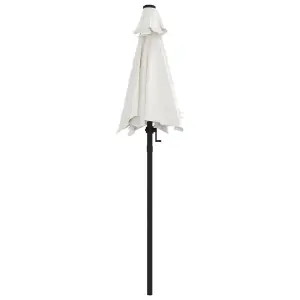 Berkfield Parasol Sand White 200x211 cm Aluminium