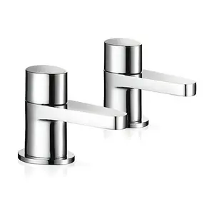 Mira Shower Precision 2.1817.004 Bath Tap + Basin Pillar Taps Chrome 2.1817.002