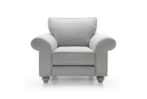 Ingrid Collection Armchair in Light Grey