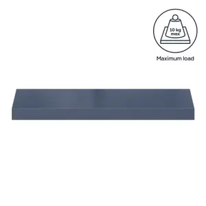 GoodHome Cusko Deep blue Rectangular Floating shelf (L)60cm x (D)23.5cm