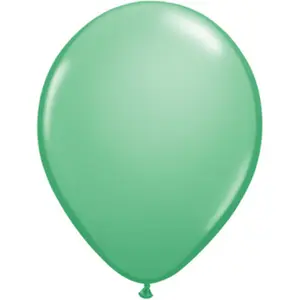 Qualatex 11 Inch Round Plain Latex Balloons (100 Pack) Wintergreen (One Size)