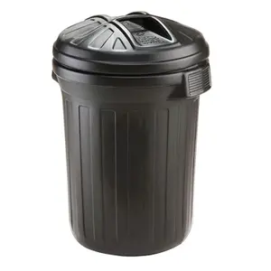 1x Large 80 Litre Heavy Duty Shatterproof Waterproof Indoor Outdoor Rubbish Bin With Lid