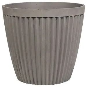 Set of 2 Plant Pots 44 cm Taupe POKA