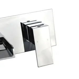 Nes Home Laura Waterfall Wall Mounted Basin Mono Mixer Tap