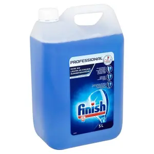 Finish Professional Rinse Aid 5L Hygienically Clean For 1-5 min Wash Cycles