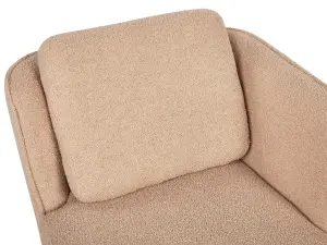 Left Hand Boucle Chaise Lounge Beige ARTHEZE