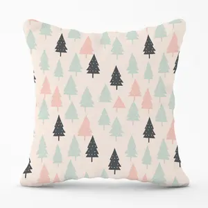 Christmas Tree Silhouette Pattern Cushions 60cm x 60cm