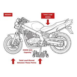 Sealey Motorcycle Centre-Stand Moving Dolly MS0651