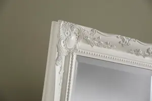 French style carved mirror silver 105x75cm