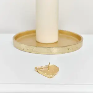 Melody Maison Gold Santa Hat Candle Pin