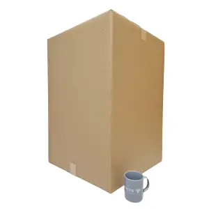 Tall Strong Double Wall Extra Large Cardboard Box 20" x 20" x 30" Storage Packing Moving House Sturdy Shipping Boxes (Pack of 30)