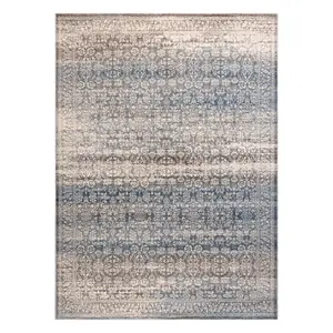 Carpet Wool NAIN Ornament, vintage 7594/51655 beige / blue 160x230 cm