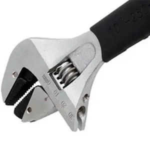 Neilsen Self Tightening Adjustable Wide Opening Spanner Wrench Soft Grip 10"