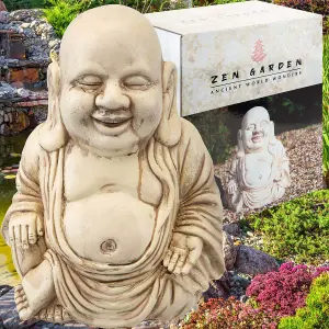 Zen Garden Happy Buddha 12 Inch Ornament