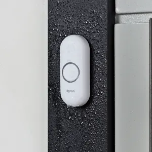 Byron 324 Grey & white Wireless Battery & mains-powered Door chime kit DBY-22324BS-KF