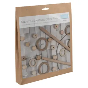 MACRAME STARTER PACK - Macram Accessories Starter Pack: 39 Pieces - Trimits