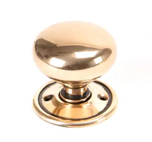 From The Anvil Polished Bronze Mushroom Mortice/Rim Knob Set