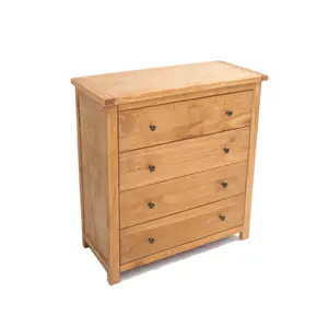 Lugo 4 Drawer Chest of Drawers Brass Knob