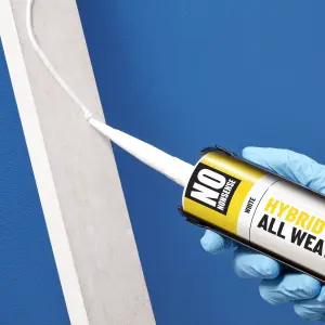 No Nonsense Hybrid Water resistant Solvent-free White Grab adhesive 290ml 0.49kg