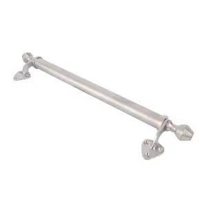 Sash Heritage Victorian Sash Bar with Reeded Ends and Standard Feet - 450mm - Satin Chrome