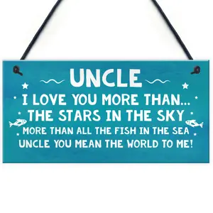 Birthday Gifts For Uncle Christmas Gift Hanging Plaque Uncle Gift From Niece Or Nephew