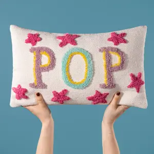 Heya Home Pop Tufted 100% Cotton Cushion Cover