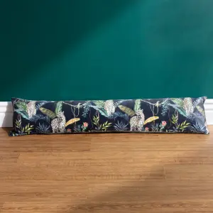 Wylder Jungle Leopards Digitally Printed Velvet  Draught Excluder