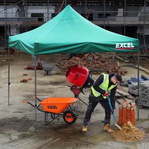 Excel Steel Gazebo 3m x 3m Green with Wheel Bag