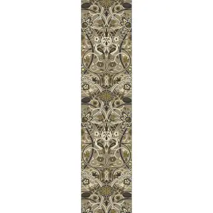 William Morris 127301 Mustard Bullerswood Runner Rug for Hallway - Long 67x230cm