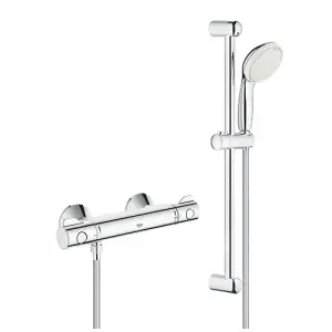 Grohe Grohtherm 800 Thermostatic Shower Mixer 1/2" With Shower Set (34565001)