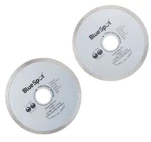 Blue Spot Tools - 2Pce Continuous Rim 115mm (4.5") Diamond Discs