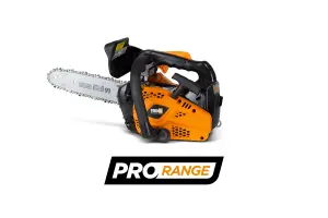 Feider FELPRO25 Top-Handle Petrol Arborist's Chainsaw - 25cm Guide Bar, 25.4cc Engine, Lightweight, Anti-Vibration