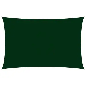 Berkfield Sunshade Sail Oxford Fabric Rectangular 2x5 m Dark Green