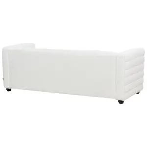 3 Seater Boucle Sofa Off-White HOFN