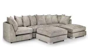 Alaska U-Shaped Corner Sofa Truffle