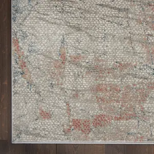 Grey Luxurious Modern Easy to Clean Abstract Rug for Living Room, Bedroom - 240cm X 320cm