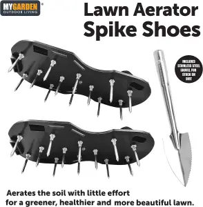 Lawn Aerator Shoes Garden Equipment Universal Fit Stainless Steel Spikes