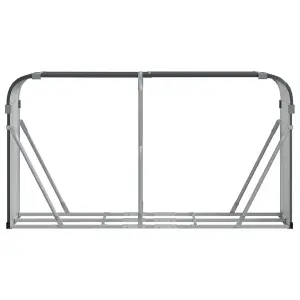 Log Holder Anthracite 180x45x100 cm Galvanised Steel