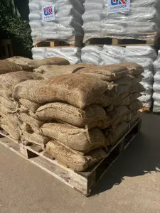 40 Filled natural hessian sandbags