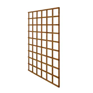 Forest Garden 6ft Square European softwood Trellis panel (W)120cm x (H)183cm